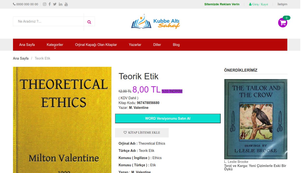 E-Kitap Satış Sistemi + 70000 E-Kitap