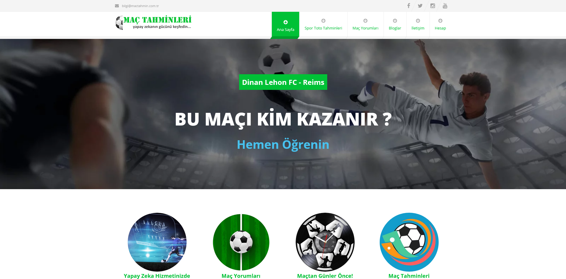 Maç Tahminleri Web Sitesi