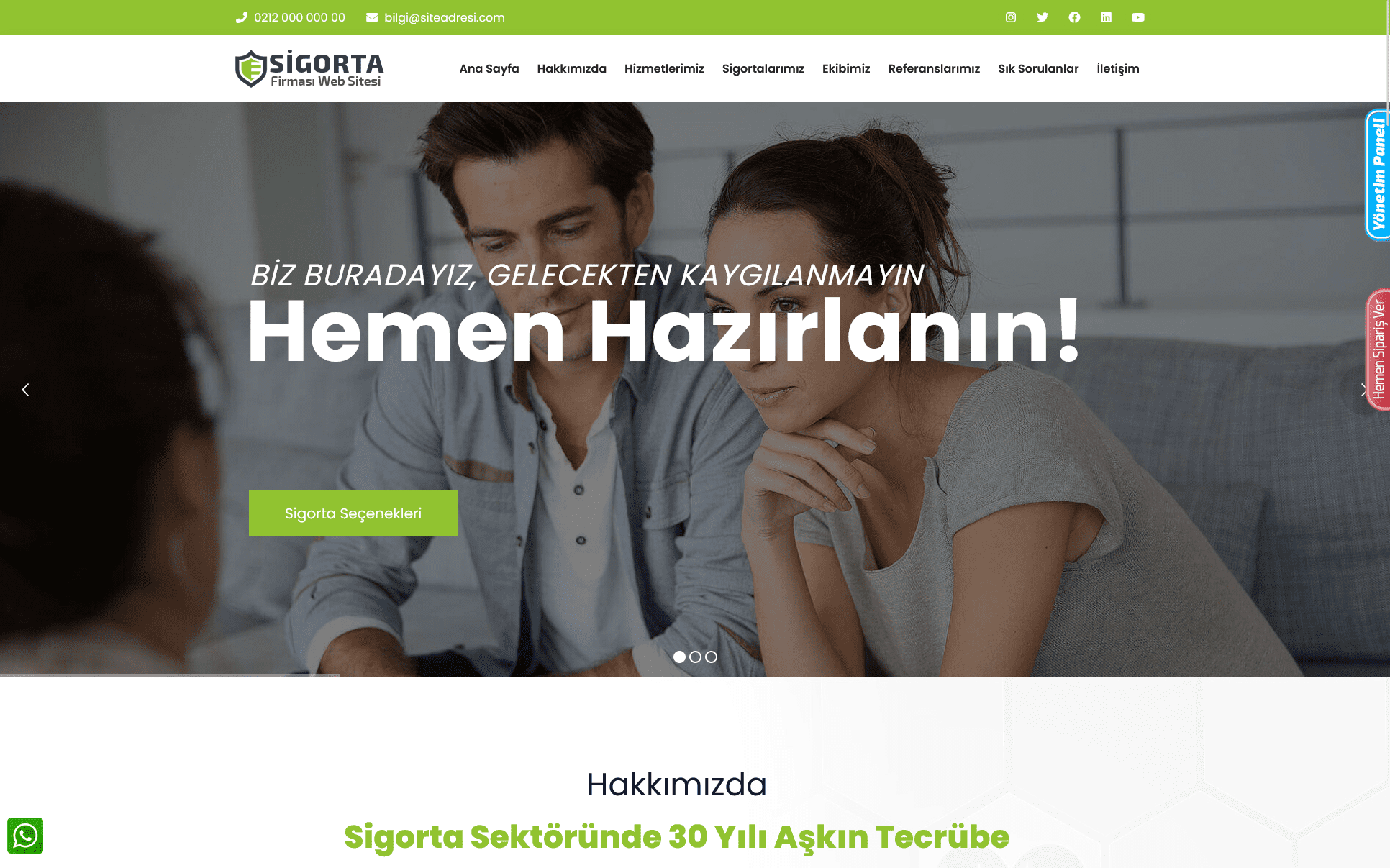 Sigorta Firması Web Sitesi - Danışmanlık Firması Web Sitesi 038