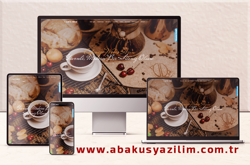 Cafe Web Sitesi - QR Code Menü Özellikli Cafe Web Sitesi 055