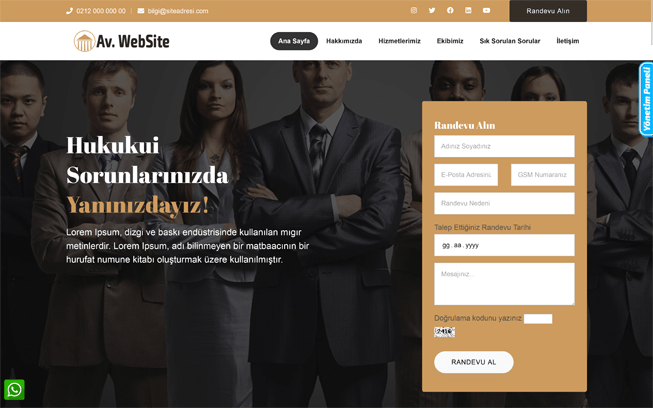 Avukat Web Sitesi - Hukuk Firması Web Sitesi 072