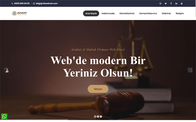 Avukat Web Sitesi - Hukuk Firması Web Sitesi 077