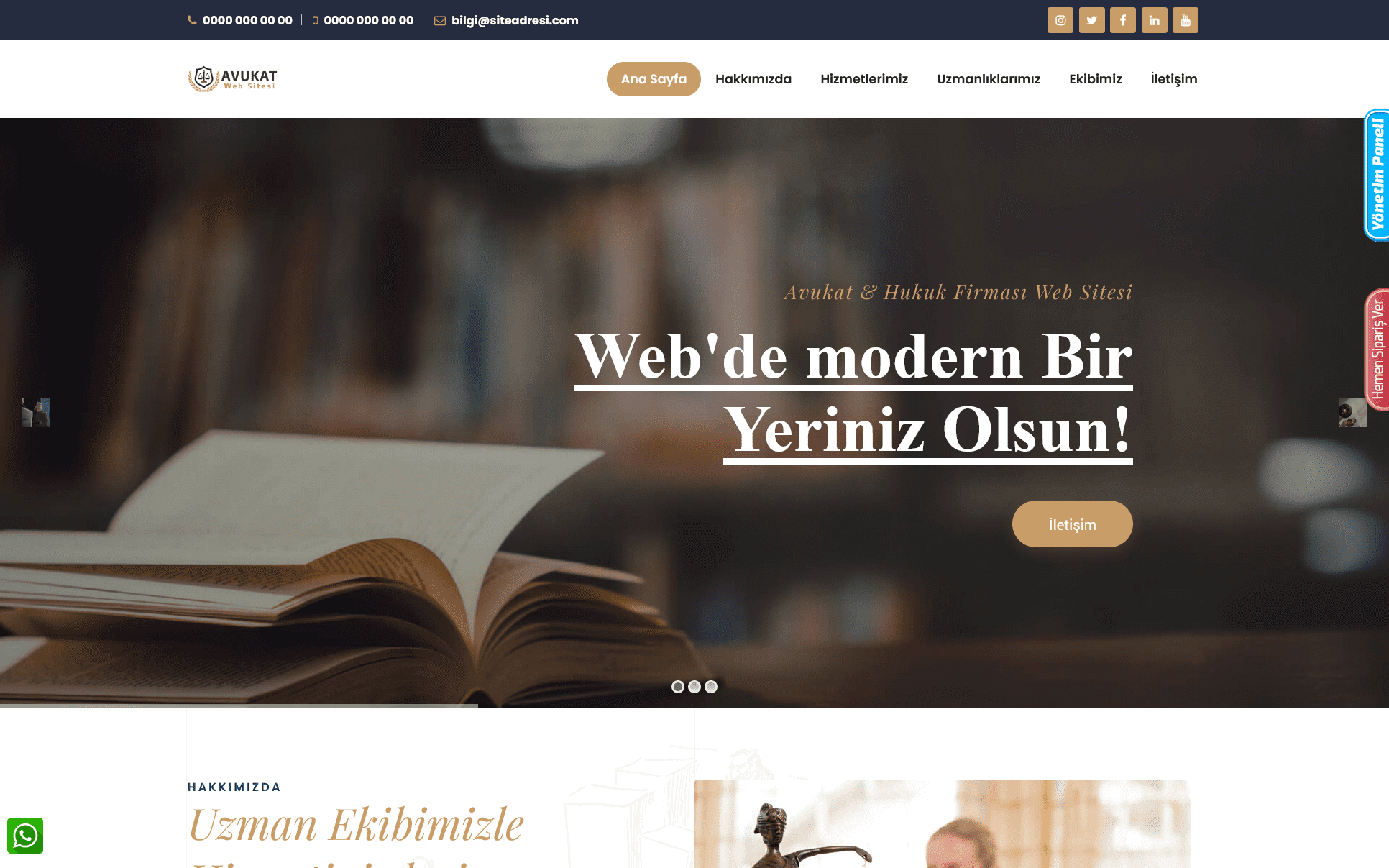 Avukat Web Sitesi - Hukuk Firması Web Sitesi 079