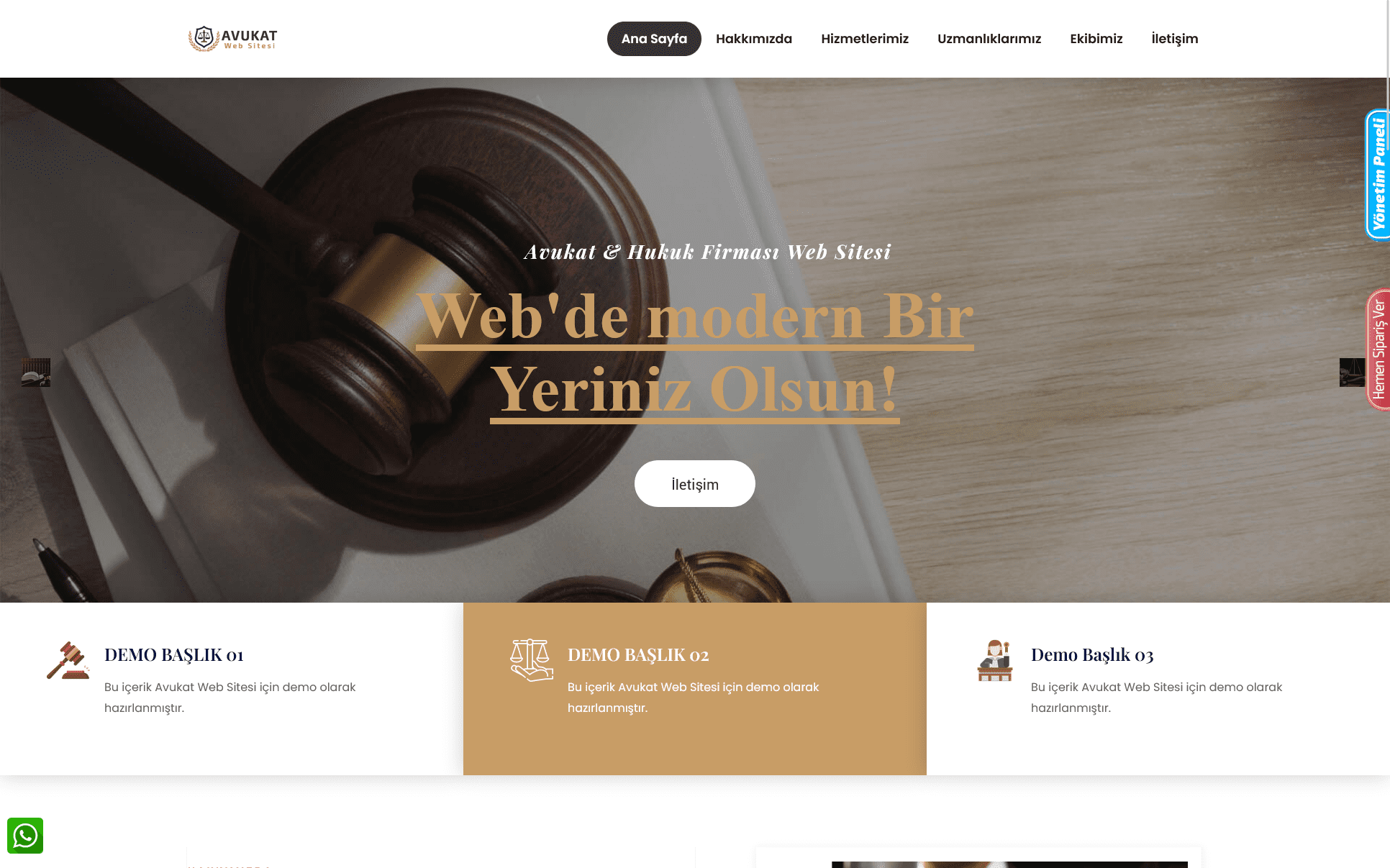 Avukat Web Sitesi - Hukuk Firması Web Sitesi 080