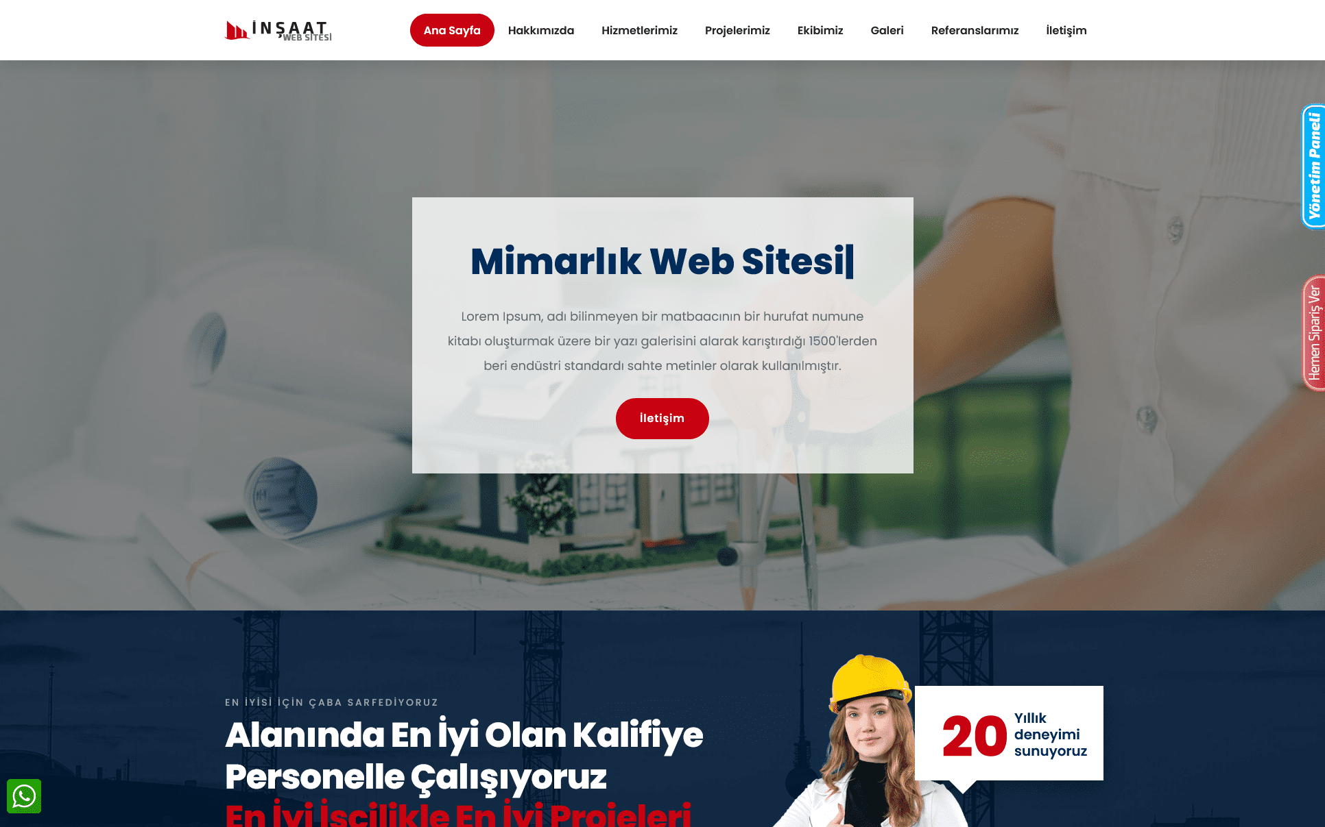 Firma Web Sitesi - İnşaat Firması Web Sitesi 086