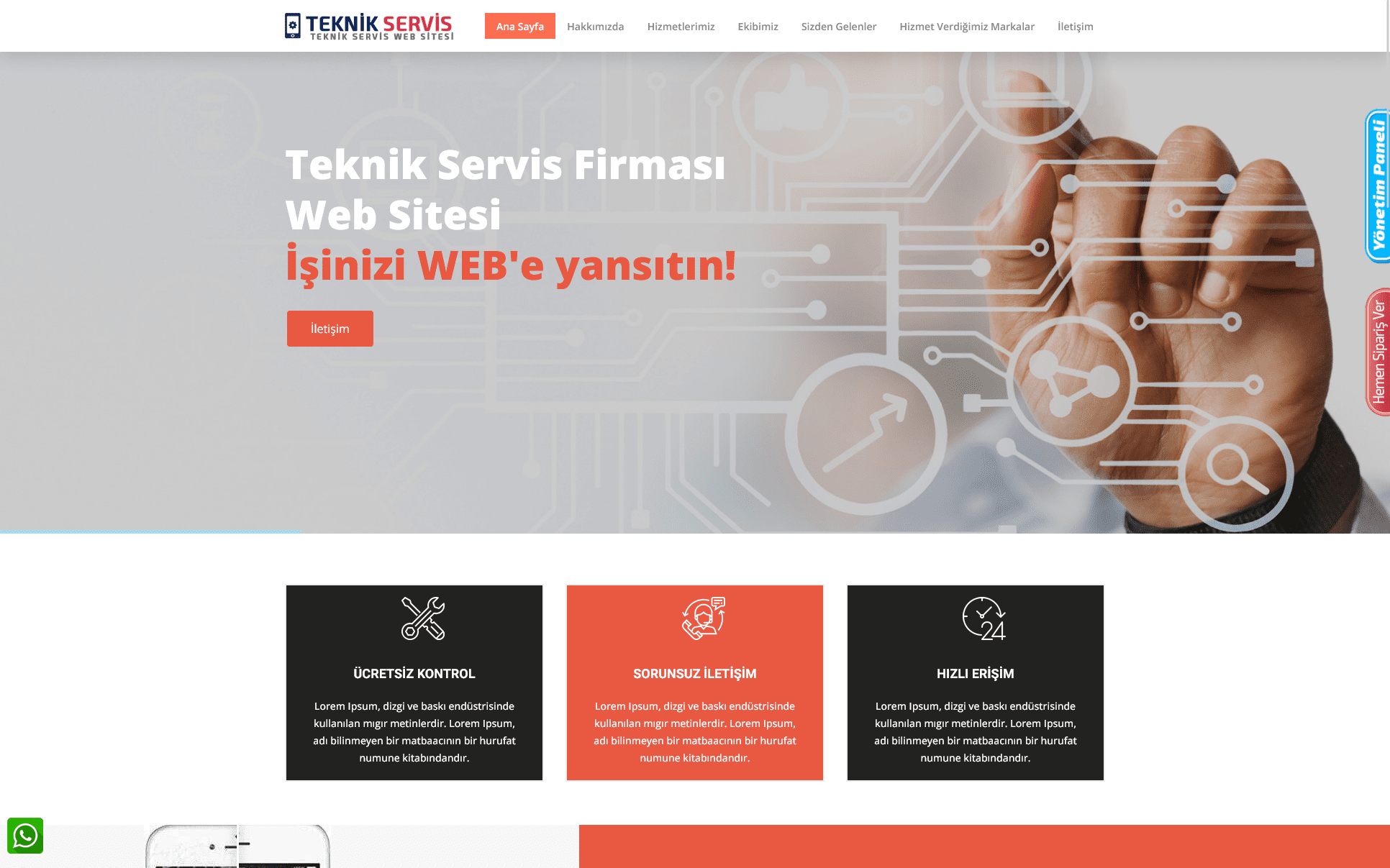 Teknik Servis Firması Web Sitesi - Firma Web Sitesi 094
