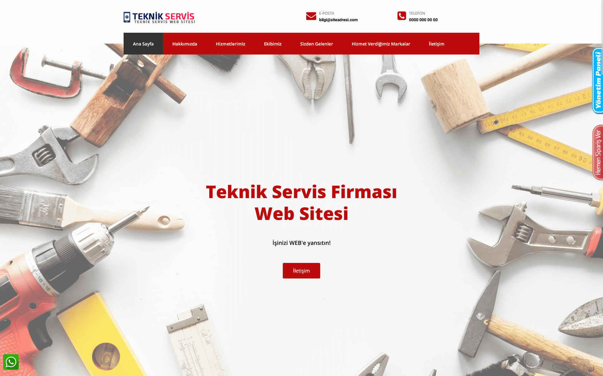 Teknik Servis Firması Web Sitesi - Firma Web Sitesi 095