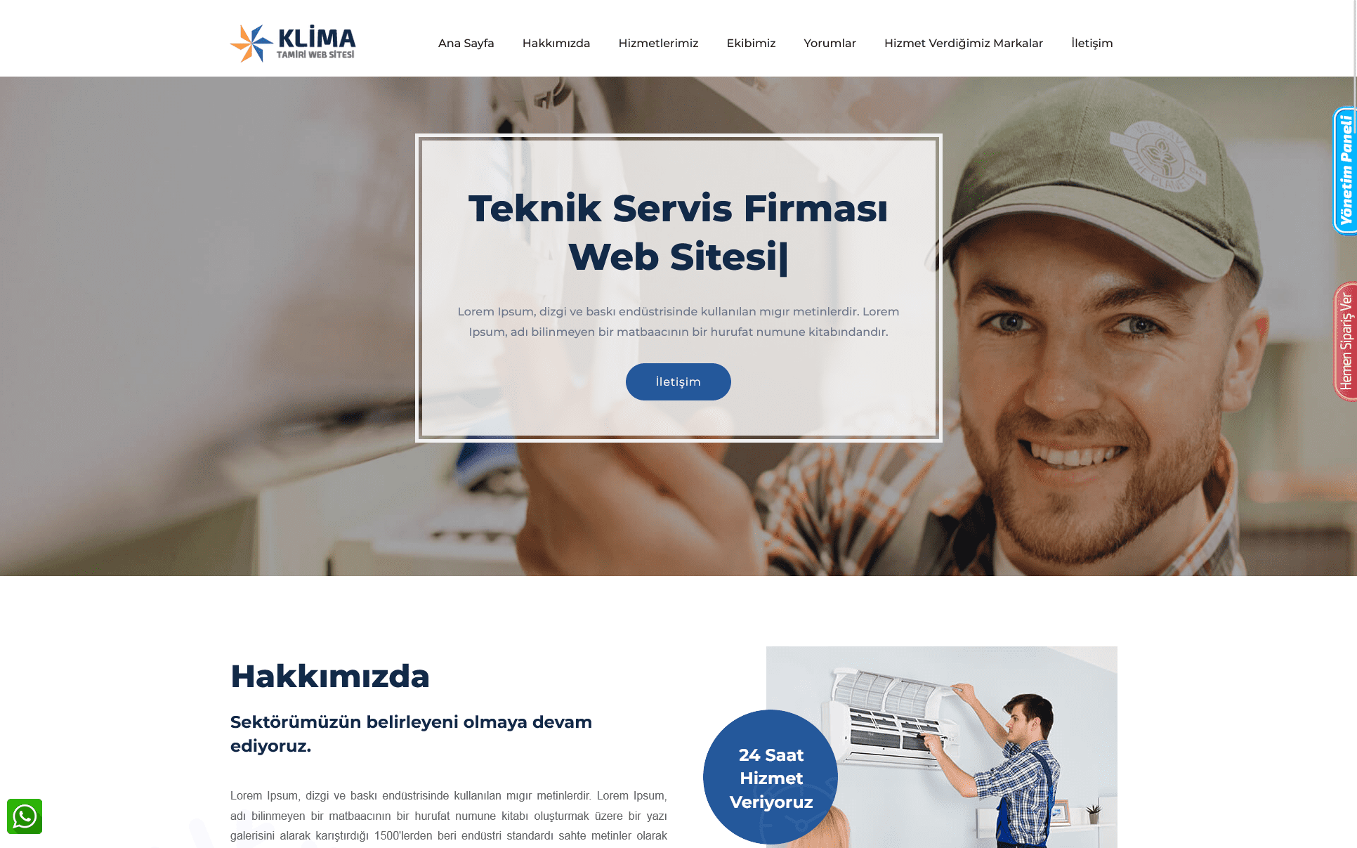 Teknik Servis Firması Web Sitesi - Firma Web Sitesi 098