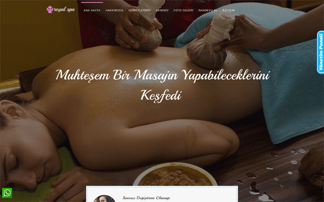 Güzellik Merkezi Web Sitesi - SPA Web Sitesi - Cilt Bakımı Web Sitesi 0