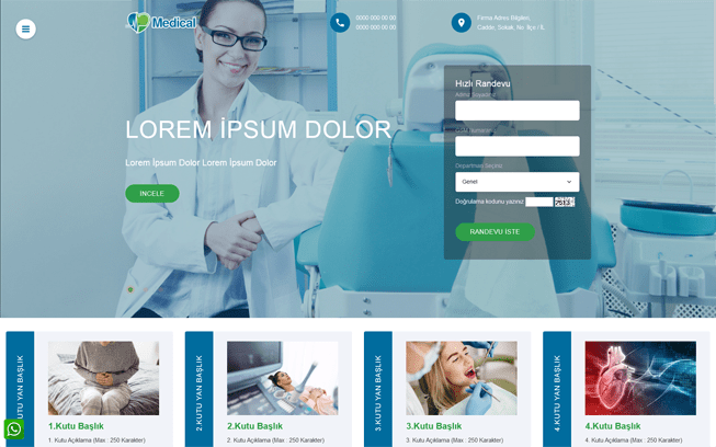 Doktor Web Sitesi - Medikal Web Sitesi 011