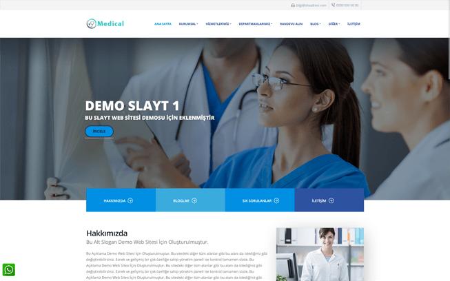 Doktor Web Sitesi - Medikal Web Sitesi 012