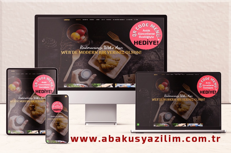 Restoran Web Sitesi - QR Code Menü Özellikli Restoran Web Sitesi 033