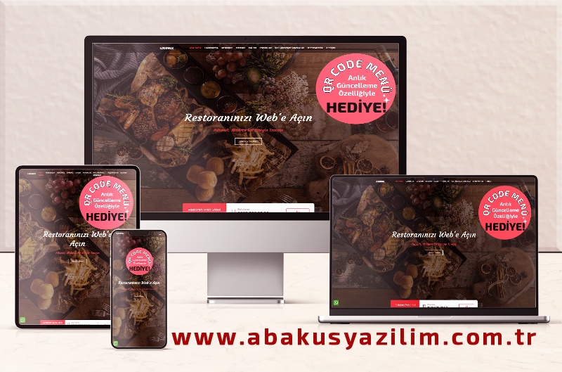 Restoran Web Sitesi - QR Code Menü Özellikli Restoran Web Sitesi 034