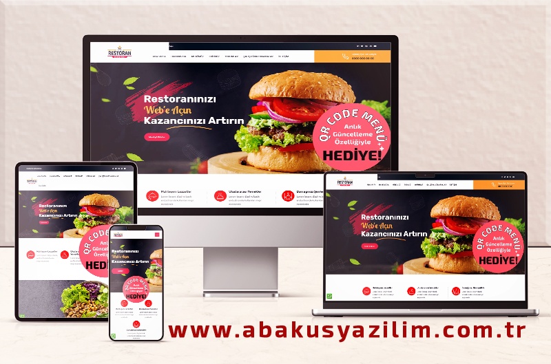 Restoran Web Sitesi - QR Code Menü Özellikli Restoran Web Sitesi 035