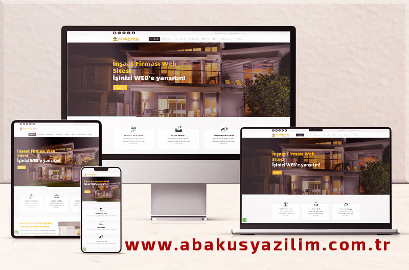 Firma Web Sitesi - İnşaat Firması Web Sitesi - Mimarlık Web Sitesi 049