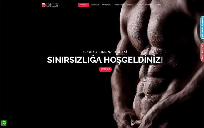 Spor Salonu Web Sitesi - GYM Web Sitesi - Fitness Web Sitesi 065