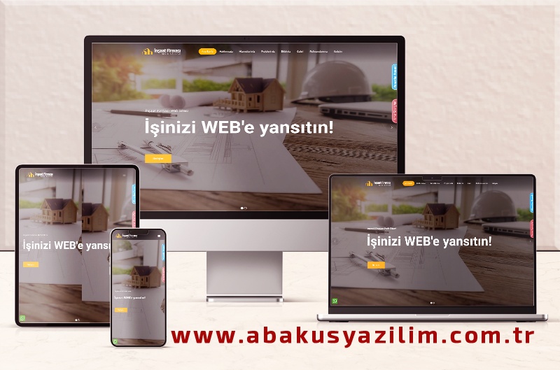 Firma Web Sitesi - İnşaat Firması Web Sitesi 082